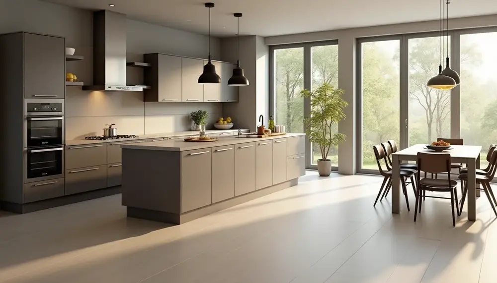Der perfekte Küchenboden in Taupe: Stilvoll und praktisch