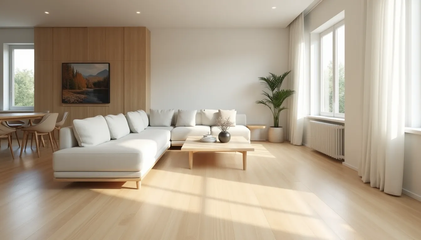 Die Vorzüge von beigem Vinylboden im modernen Interior Design