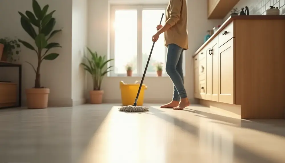 Küchenboden wischen: So wählen Sie das richtige Mittel