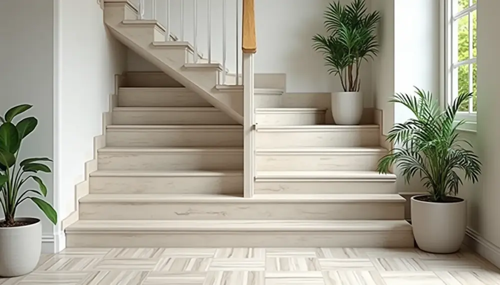 PVC Boden auf der Treppe verlegen: Anleitung für Heimwerker