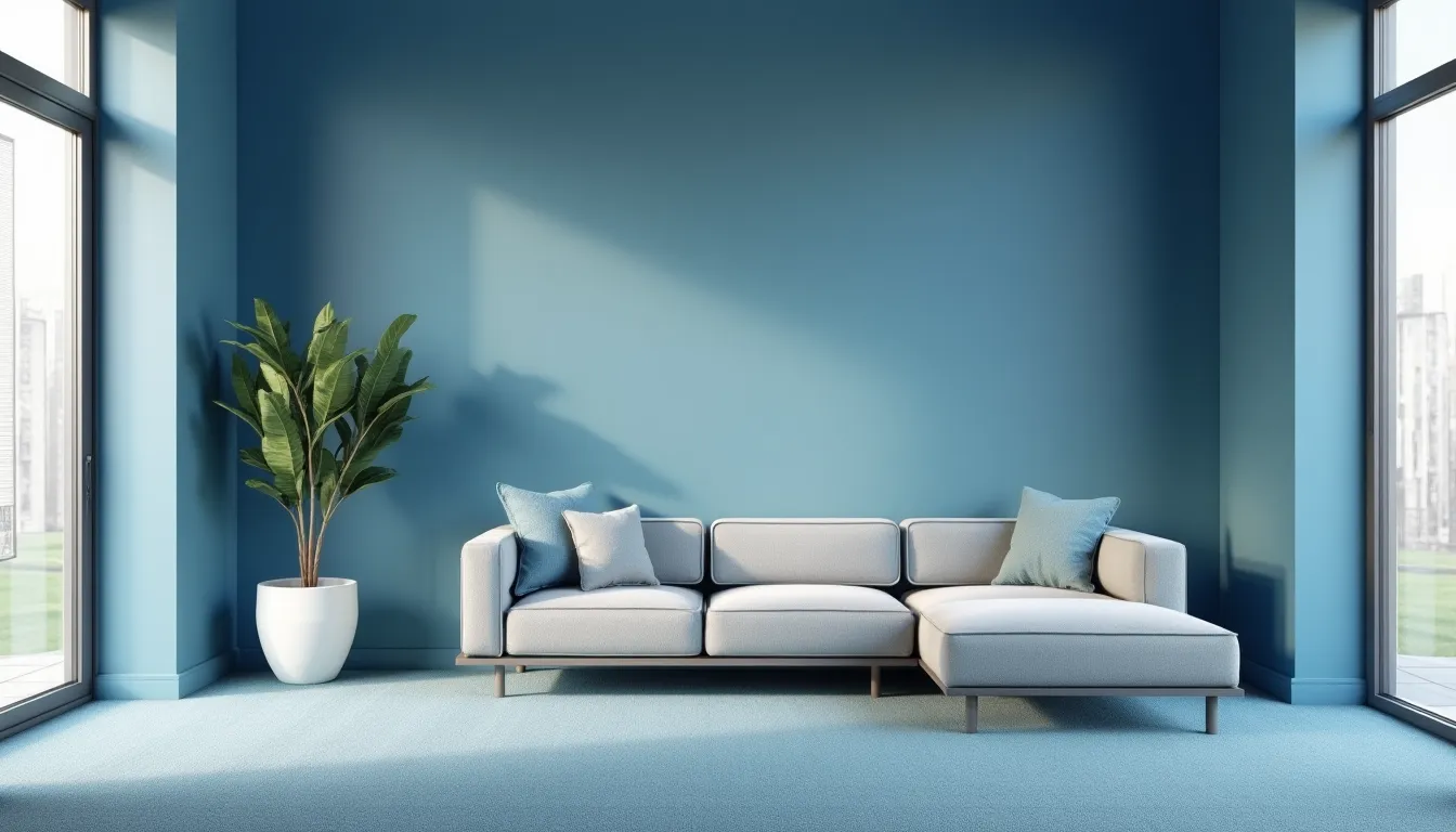Teppichboden blau: Farbgestaltung für ein modernes Zuhause
