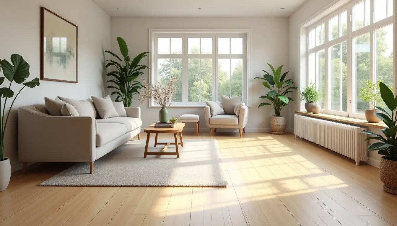 Wohnzimmer Ideen: So setzt du einen hellen Boden perfekt in Szene